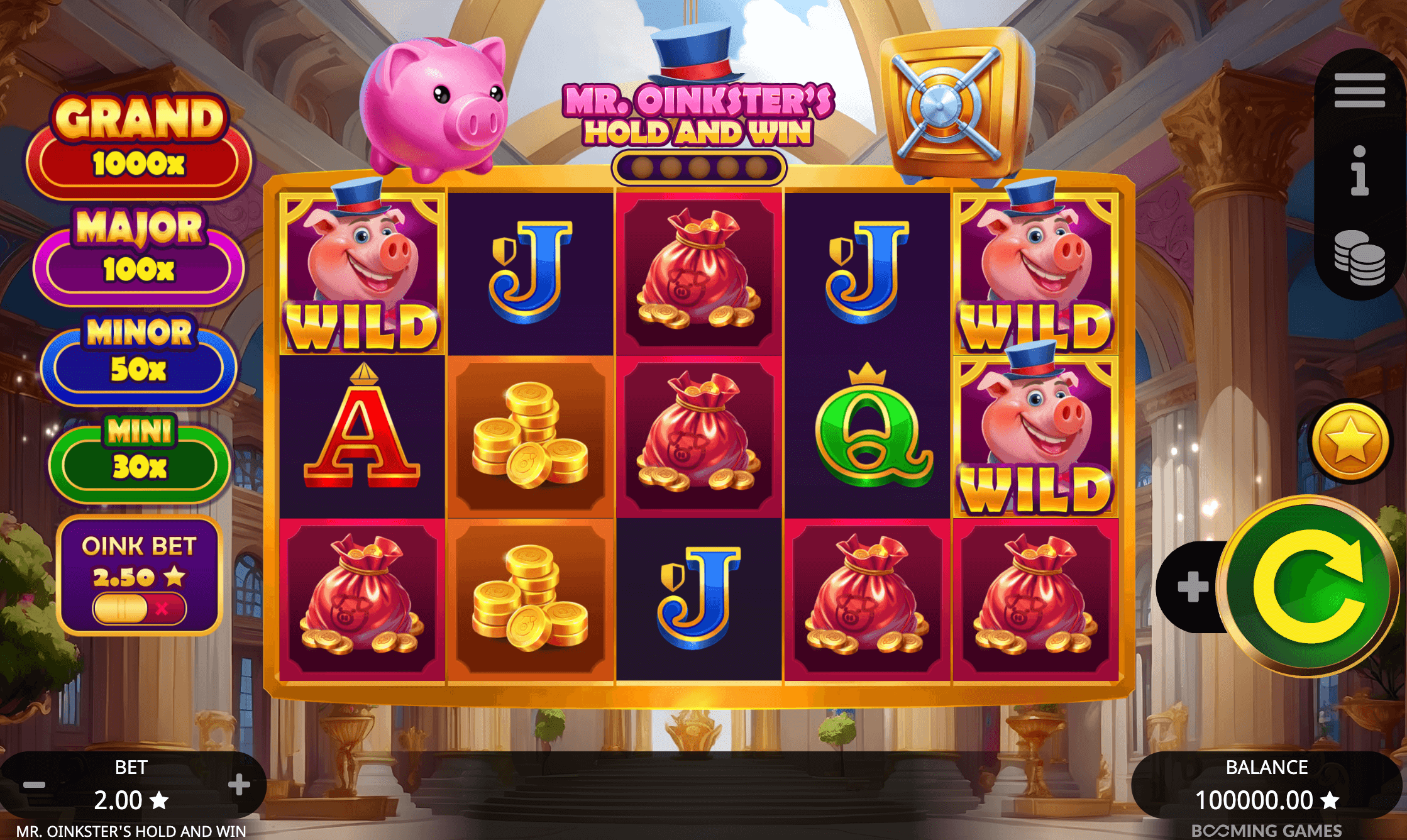 MR. Oinkster's Hold and Win Booming Games JOKER