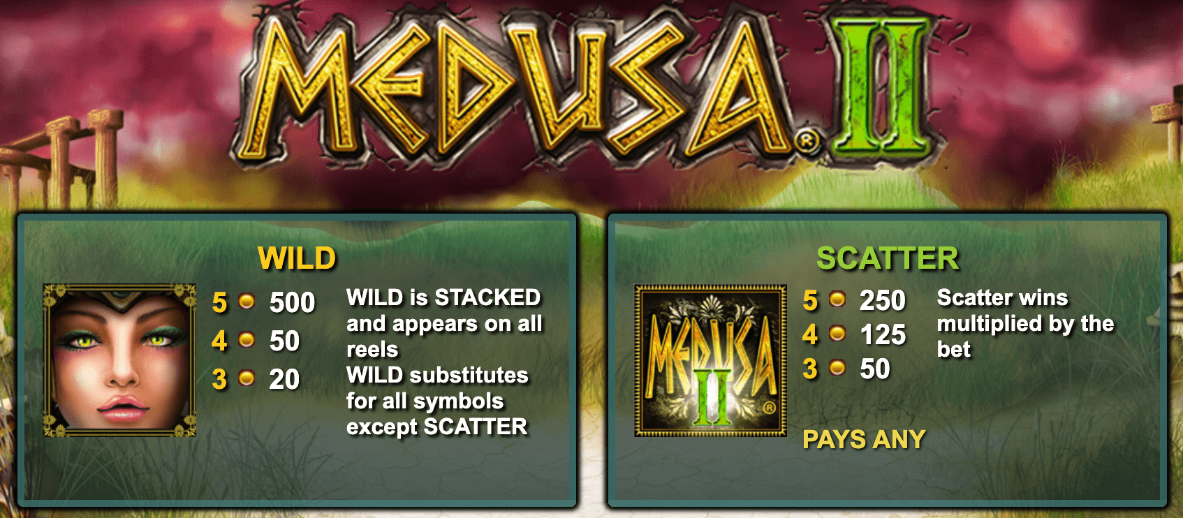 Medusa 2 Light & Wonder wwwJoker