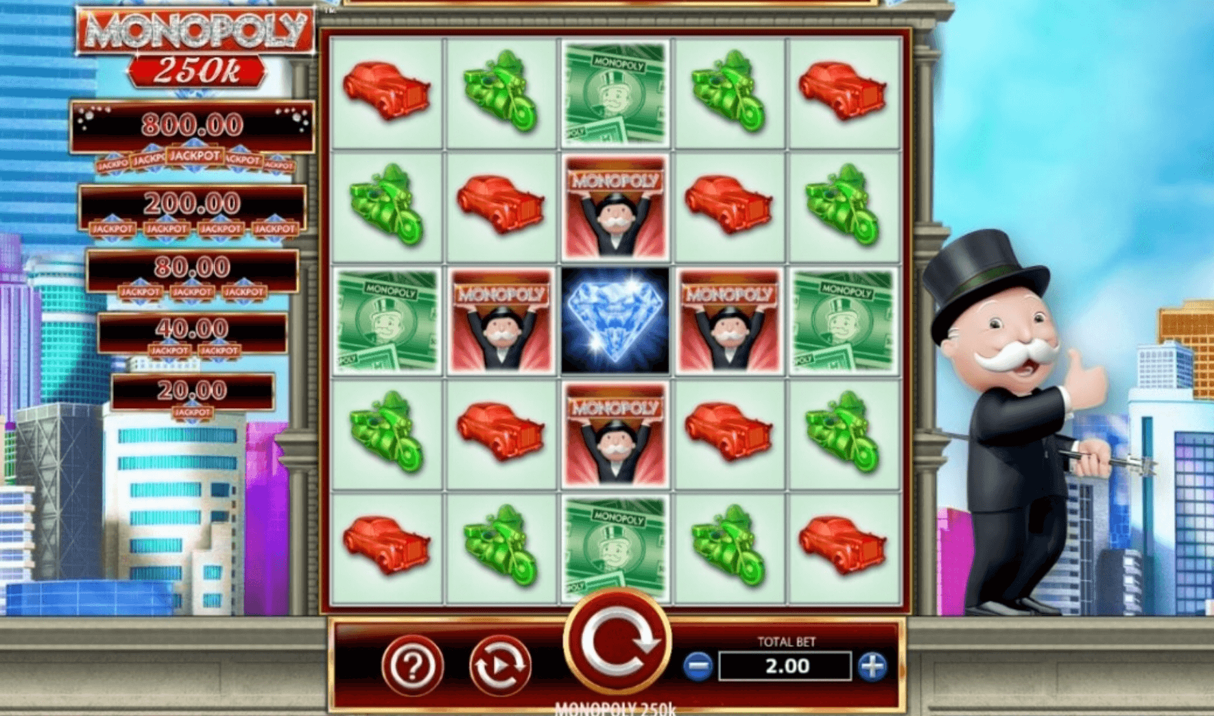 Monopoly 250k Light & Wonder 123Joker game