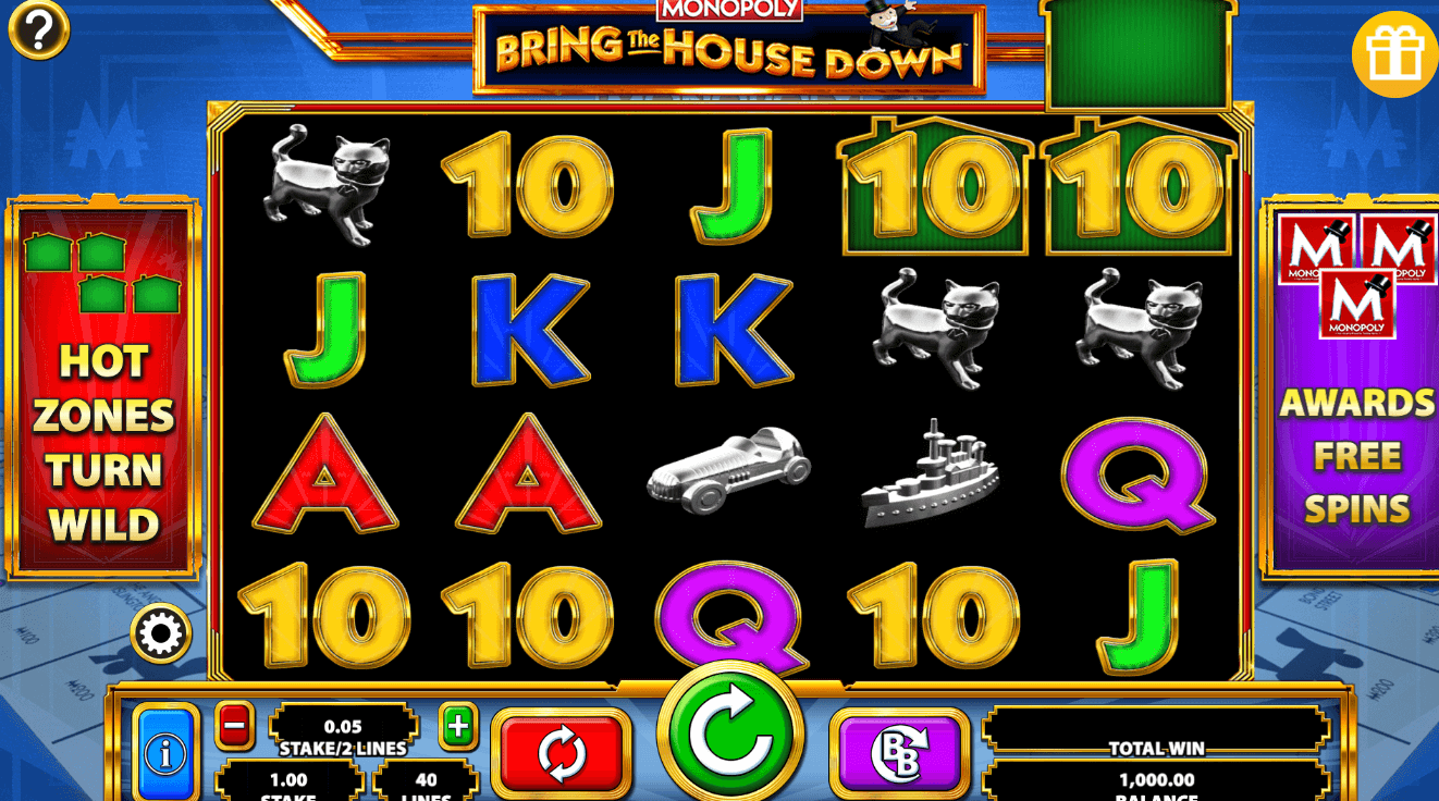Monopoly Bring the House Down Light & Wonder wwwJoker
