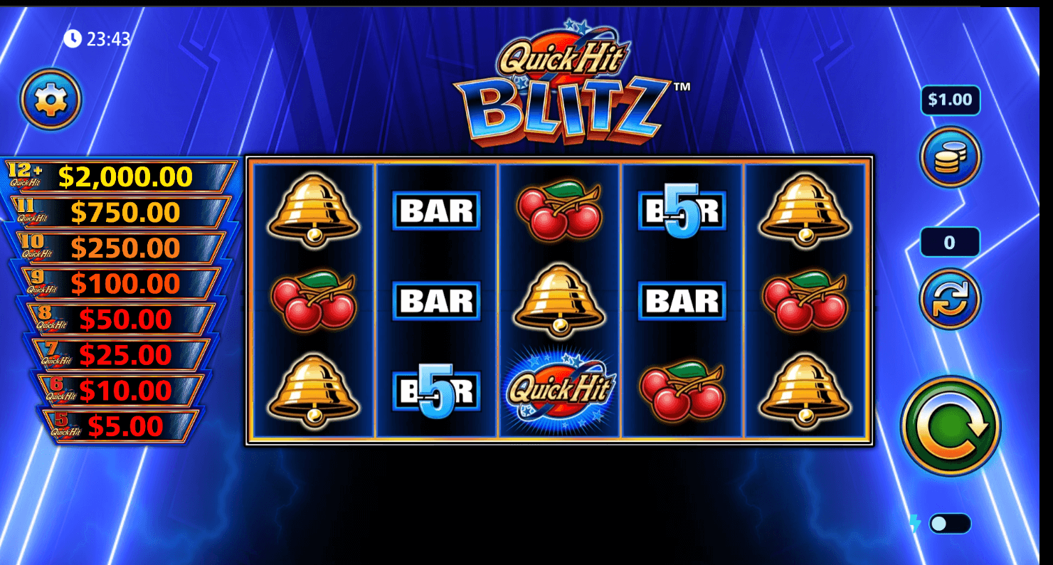 Quick Hit Blitz Blue Light & Wonder Joker1234