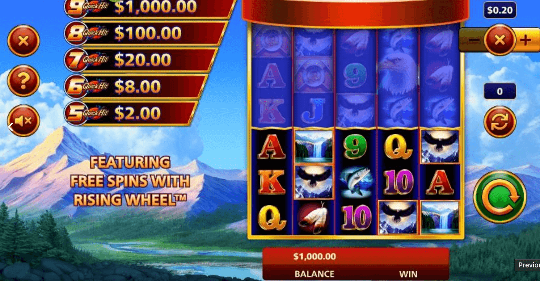 Quick Hit Ultra Pays Eagle's Peak Light & Wonder Jokerapp678 c net