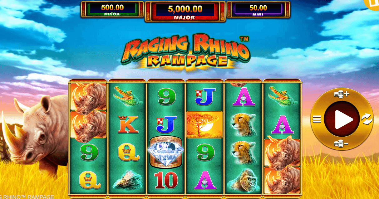 Raging Rhino Rampage Light & Wonder Joker game 123