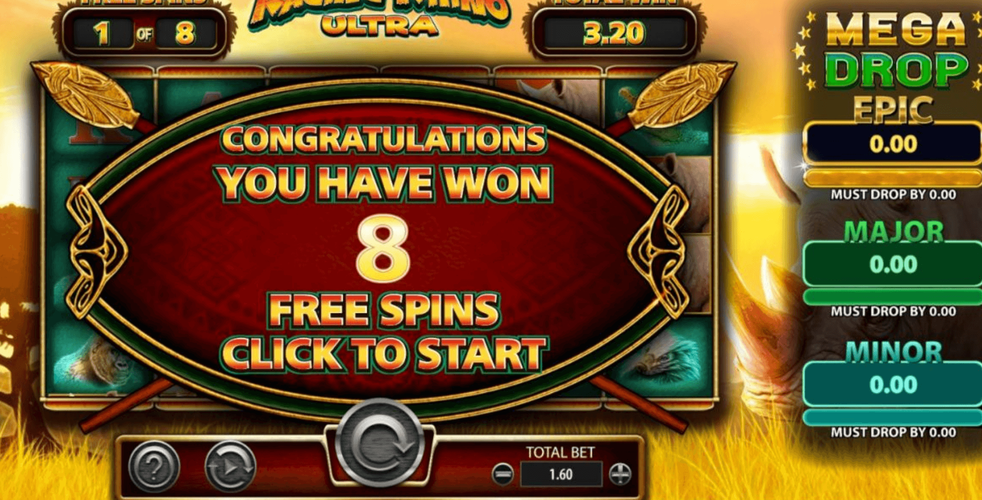 Raging Rhino Ultra Light & Wonder สล็อต Joker123