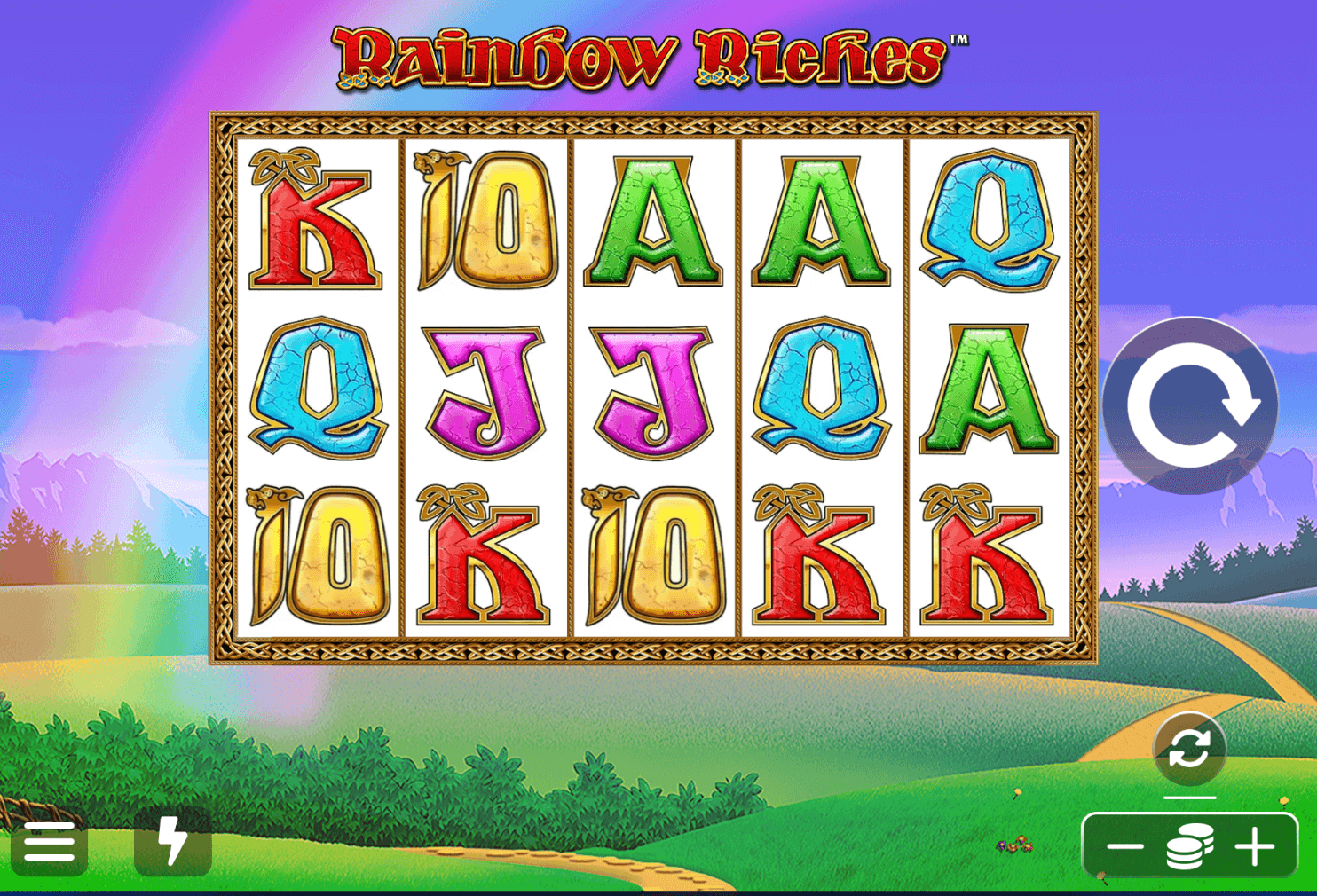Rainbow Riches Light & Wonder 123Joker game