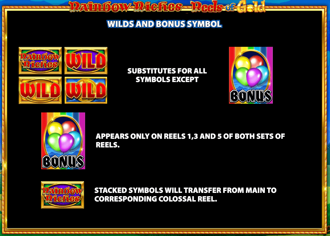 Rainbow Riches Reels of Gold Light & Wonder www Joker388
