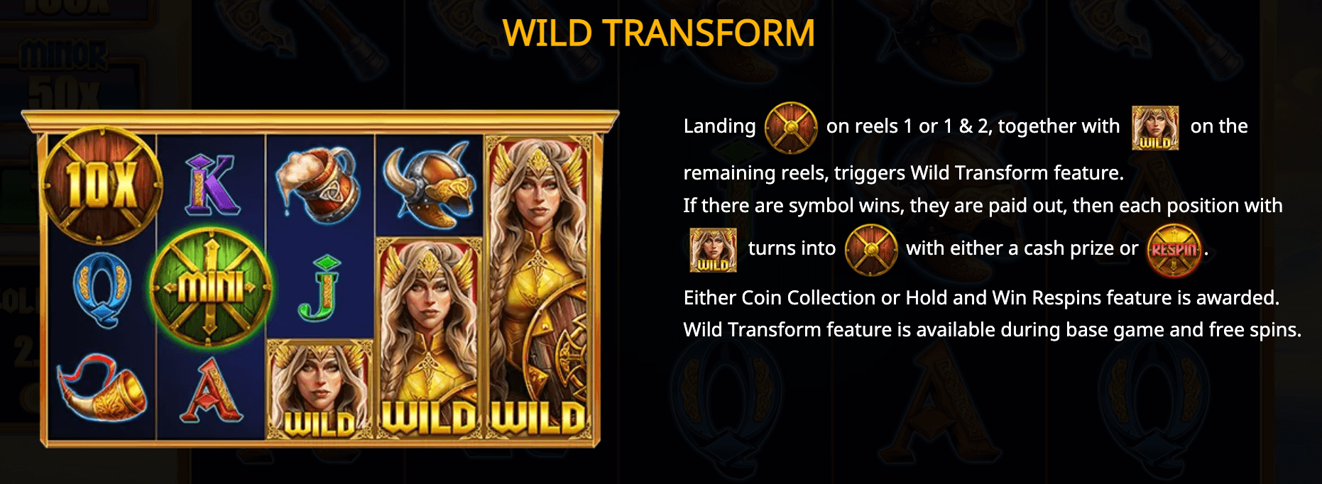 Shields of Gold Valkyrie Hold And Win Booming Games Joker mobile