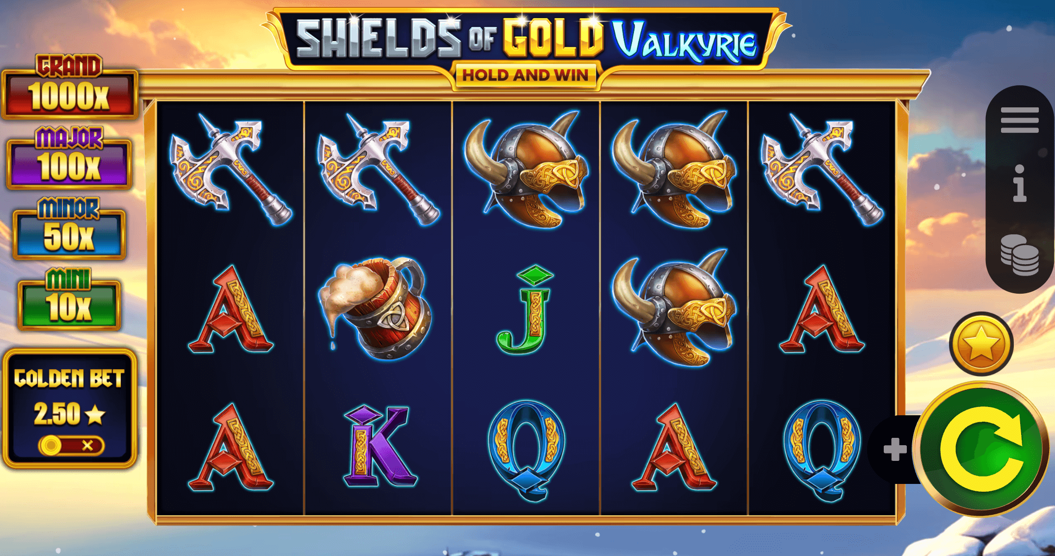Shields of Gold Valkyrie Hold And Win Booming Games Joker123 เว็บตรง ใหม่ล่าสุด