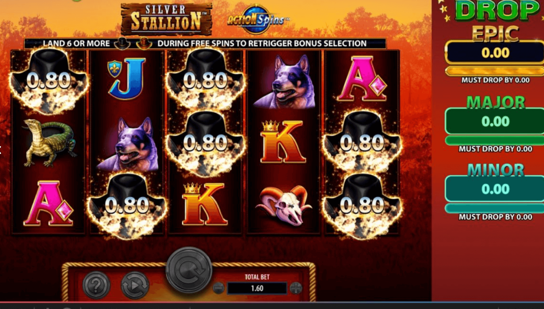 Silver Stallion Action Spins Light & Wonder Joker123th
