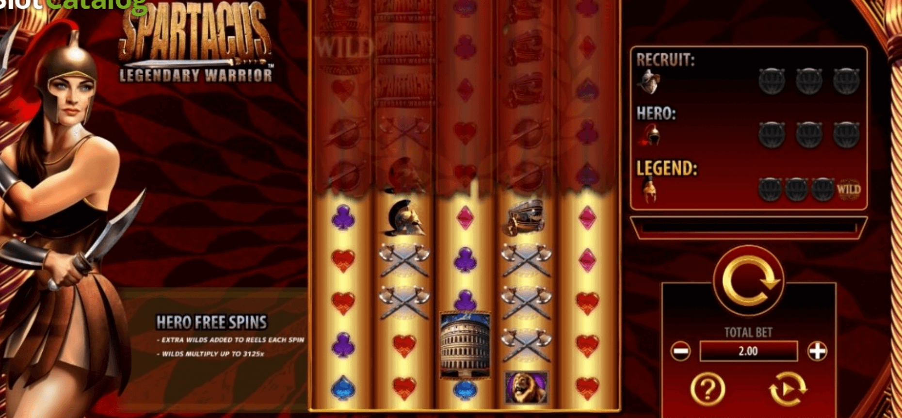 Spartacus Legendary Warrior Light & Wonder wwwJoker