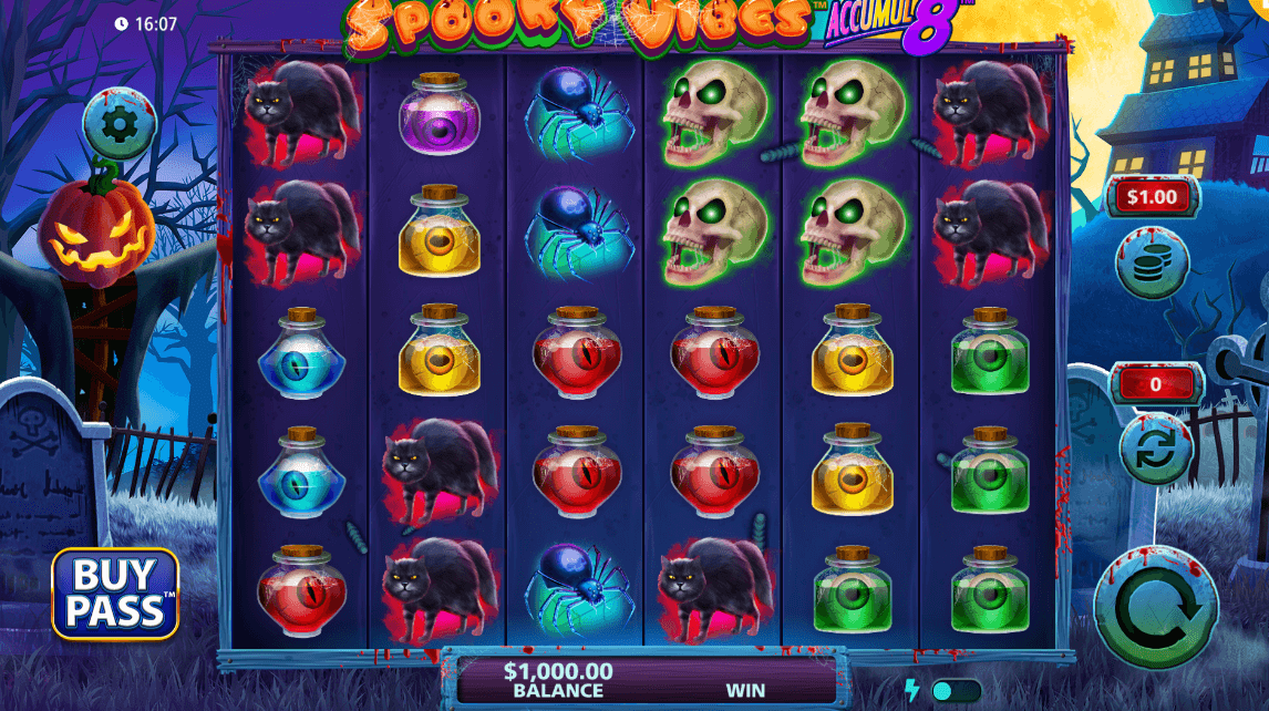 Spooky Vibes Accumul8 Light & Wonder www Joker388