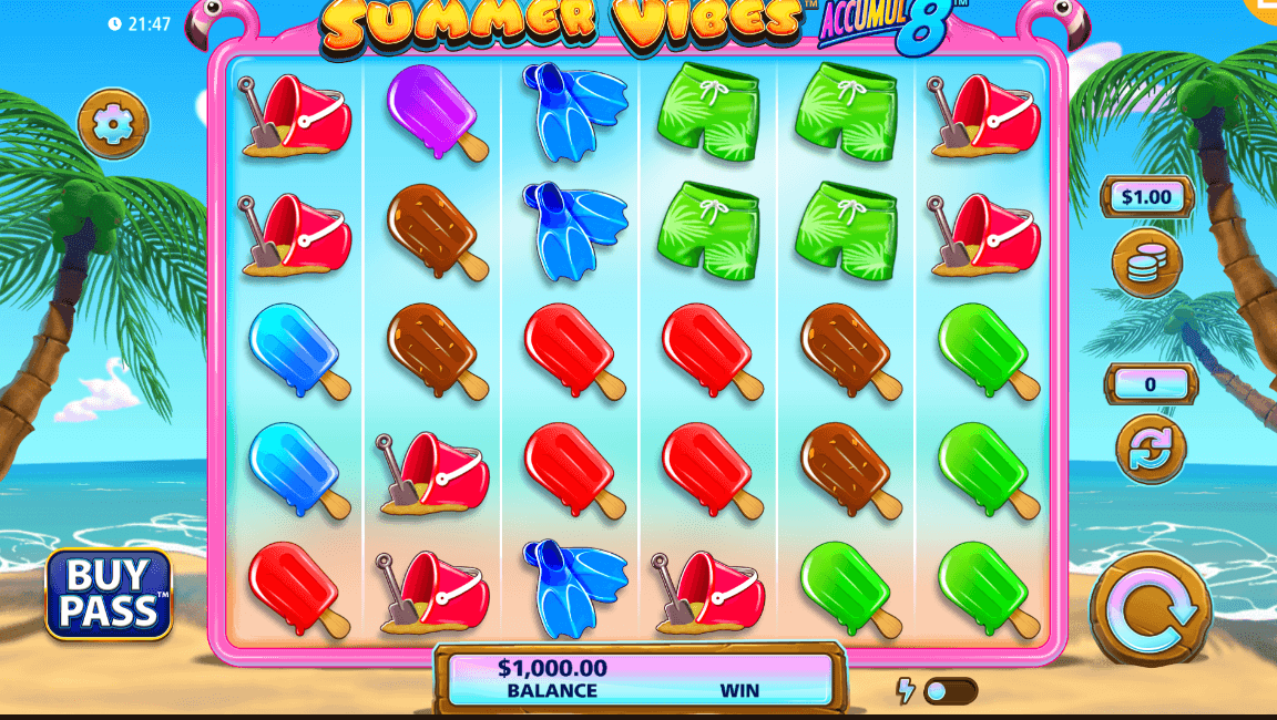 Summer Vibes Accumul8 Light & Wonder สล็อต Joker123