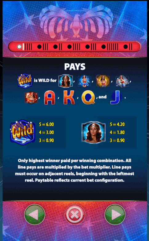 Wonder Woman Bullets & Bracelets Light & Wonder Joker123 slot